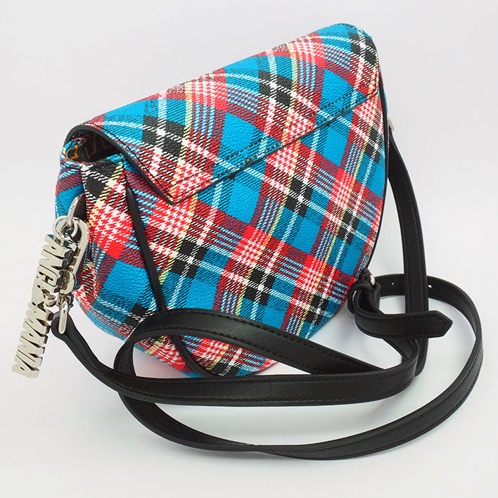 【未使用品・新古品】ヴィヴィアン ウエストウッド アングロマニア SHUKA TARTAN 斜め掛け クロスボディバッグ チェック柄 シルバー金具 41010009 レディース【ショルダーバッグ】