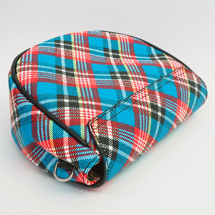 【未使用品・新古品】ヴィヴィアン ウエストウッド アングロマニア SHUKA TARTAN 斜め掛け クロスボディバッグ チェック柄 シルバー金具 41010009 レディース【ショルダーバッグ】