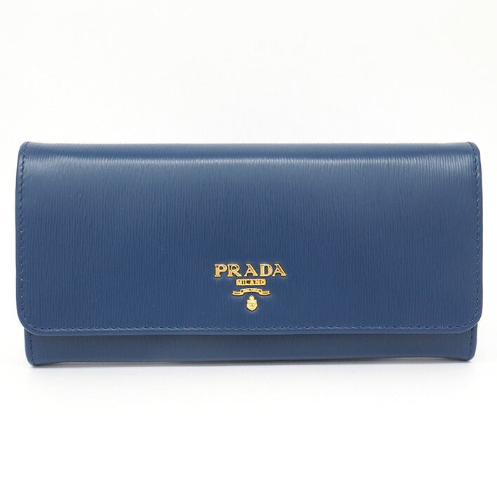 [返回确定] [美丽的商品] Prada Pass Case带有两个倍的翻盖钱包徽标1MH132女士[长钱包]