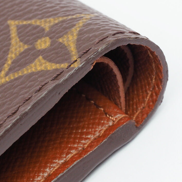 [返回确定] [像新的]路易·威登（Louis Vuitton）Portofoille Marco Monogram M61675男士[Bi -fold Wallet]