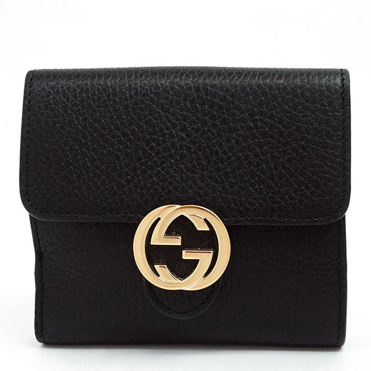 [美容] Gucci W Wallet Wallet徽标徽标金支架间锁定G 598167 ・2184女士[Bi fold Wallet]