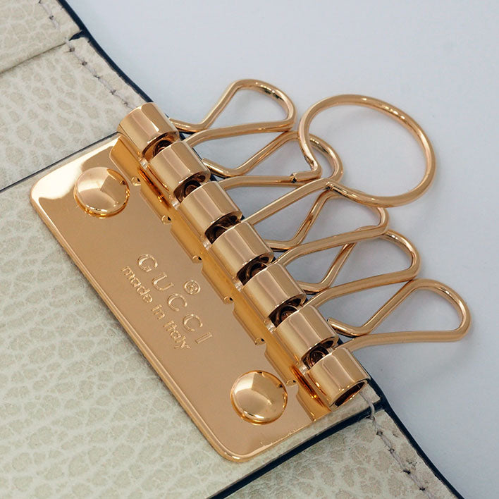 [未使用 /新产品] Gucci GG Marmont Gold Bracket GG Sprom 456118 ・0959 [KeyChain Key Case]