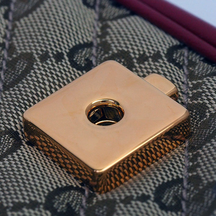 [未使用 /新产品] Gucci GG Marmont Mini Bag对角线袋金色硬件GG帆布446744 ・ 001998女士[肩带]