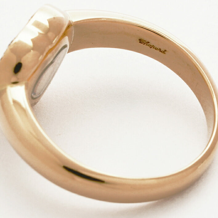 【返品OK】 ショパール リング 指輪 ハッピーダイヤモンド アイコンリング 18金イエローゴールド 9号 ブランド Chopard ギフト プレゼント 新品仕上げ済み 送料無料 中古
