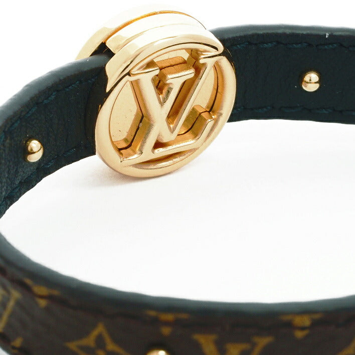 [返回OK] Louis Vuitton手镯手镯手镯黄铜 / LV Circle可逆品牌Loui​​s Vuitton礼物出席