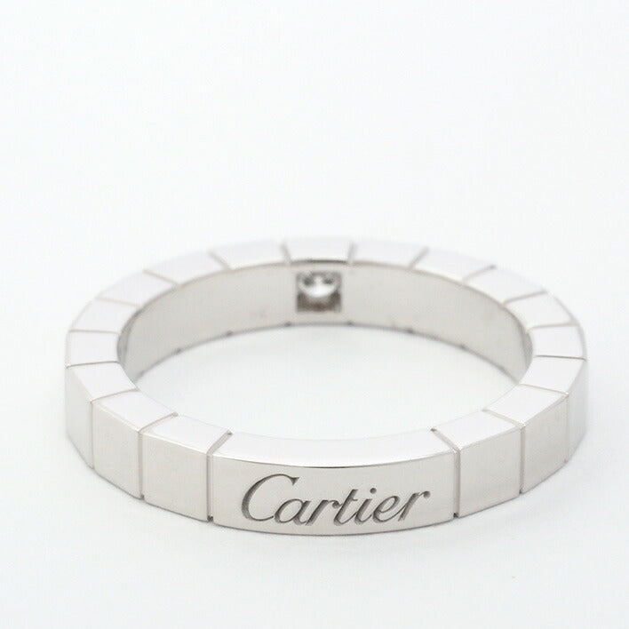 [返回确定] [新完成] Cartier Laniere 1P钻石K18WG 50 [戒指]