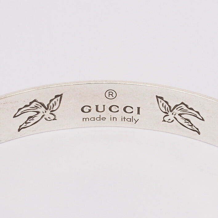 [返回OK] Gucci盲目前景手镯C形银925 [BANGLE]
