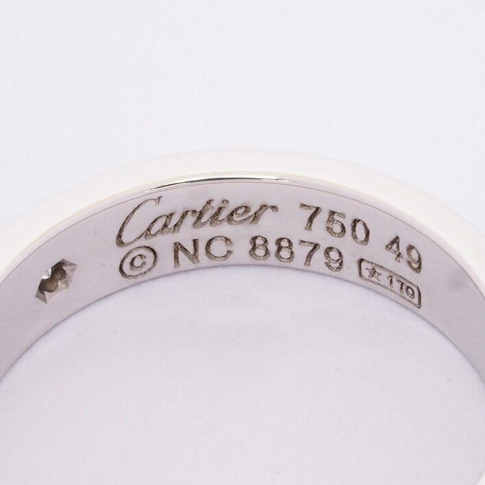 [返回确定] [新完成]卡地亚（Cartier）爱1p钻石戒指K18WG 49 [戒指]