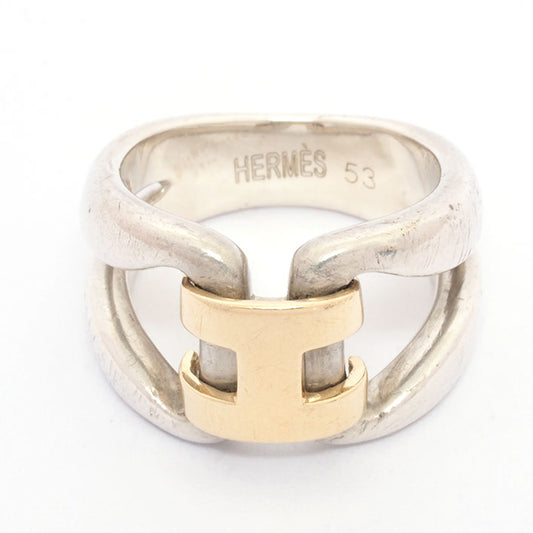 [返回OK] Hermes历史戒指Combi Combi Silver 925/K18YG No. 12 [Ring]