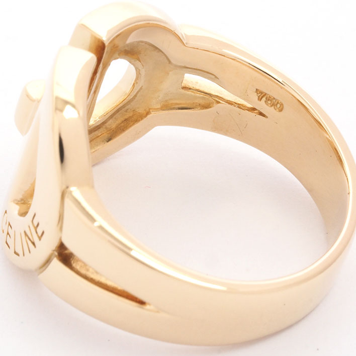 [新完成] Celine徽标K18 K18YG [ring]